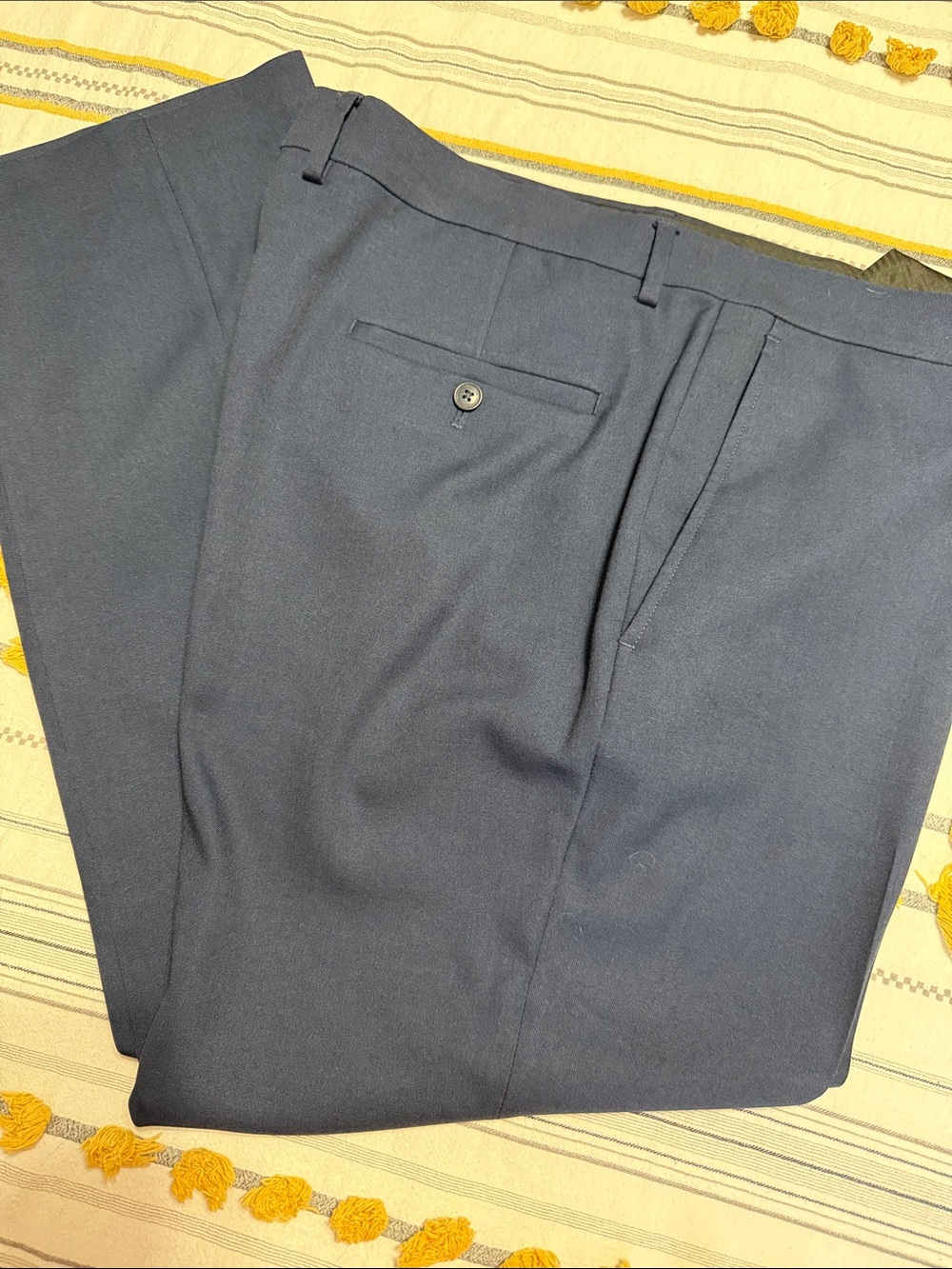 Haggar Navy Dress Pants - Classic Tailored Look